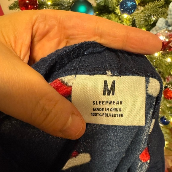 Festive Santa Hat Pajama Pants - Picture 2 of 4